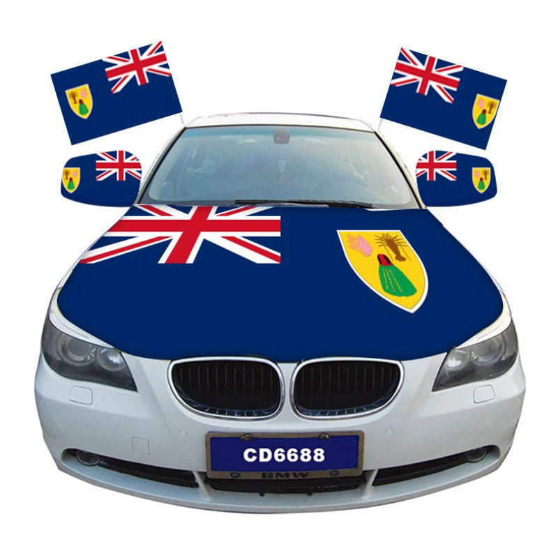Turks And Caicos Islands Car Hood Cover Flag