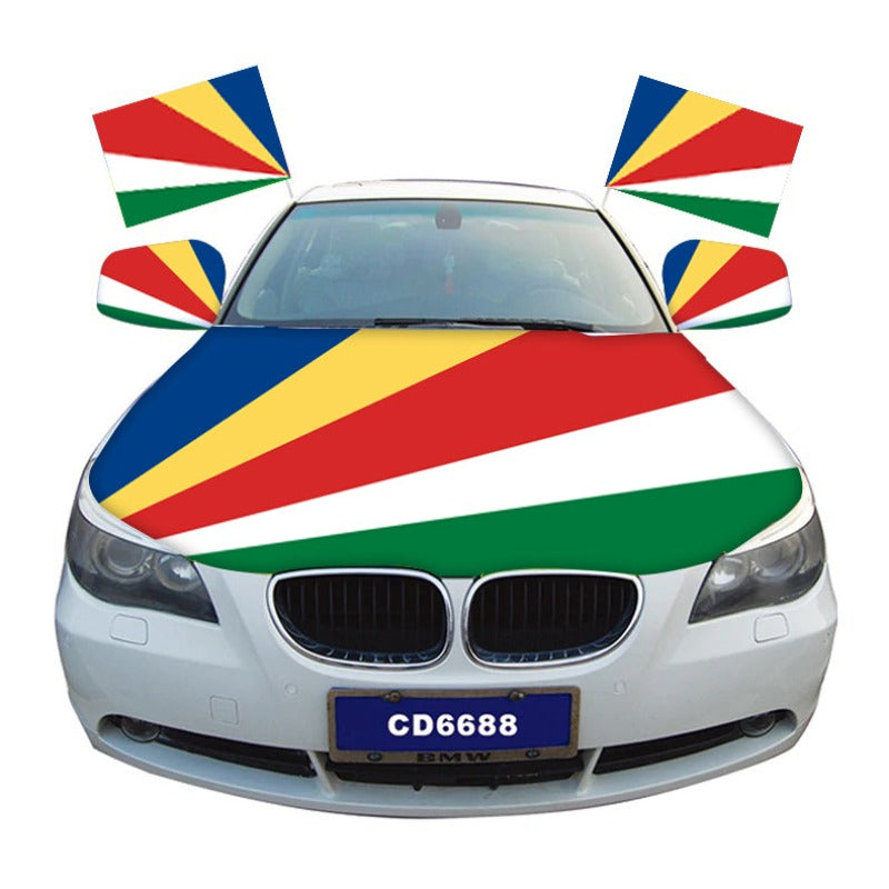 Seychelles Car Hood Cover Flag