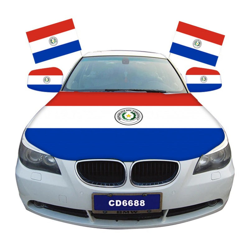 Paraguay Car Hood Cover Flag