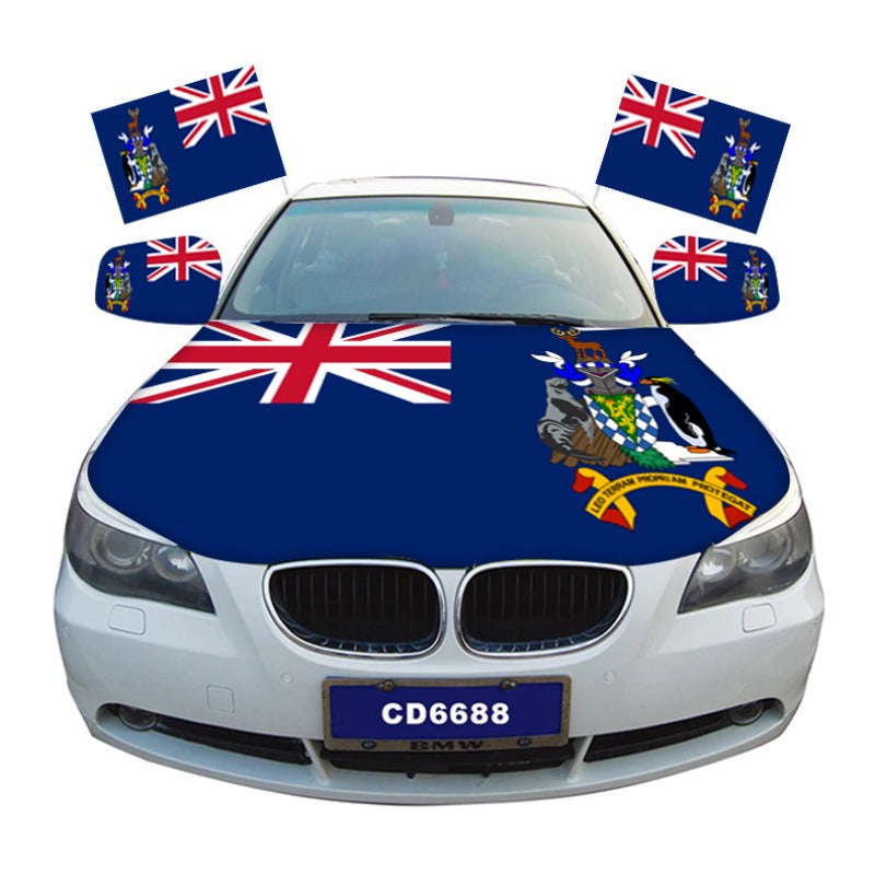 South Georgia and the South Sandwich Islands Car Hood Cover Flag