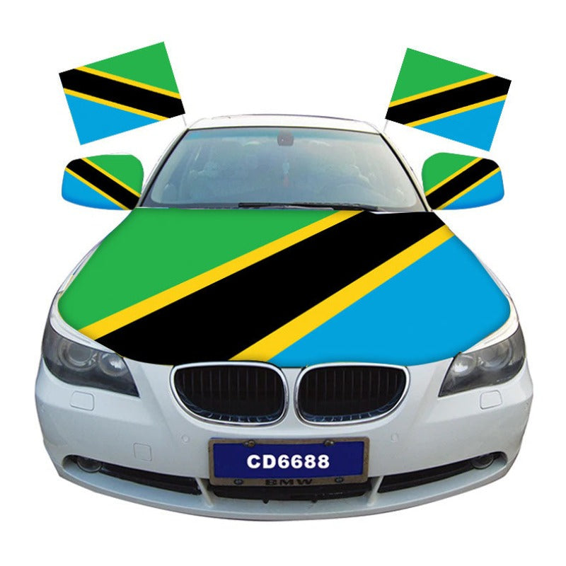 Tanzania Car Hood Cover Flag