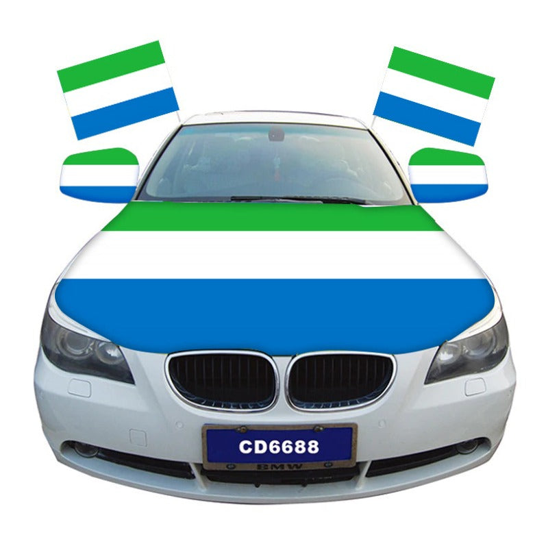 Sierra Leone Car Hood Cover Flag