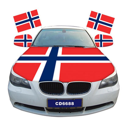 Svalbard Islands Car Hood Cover Flag