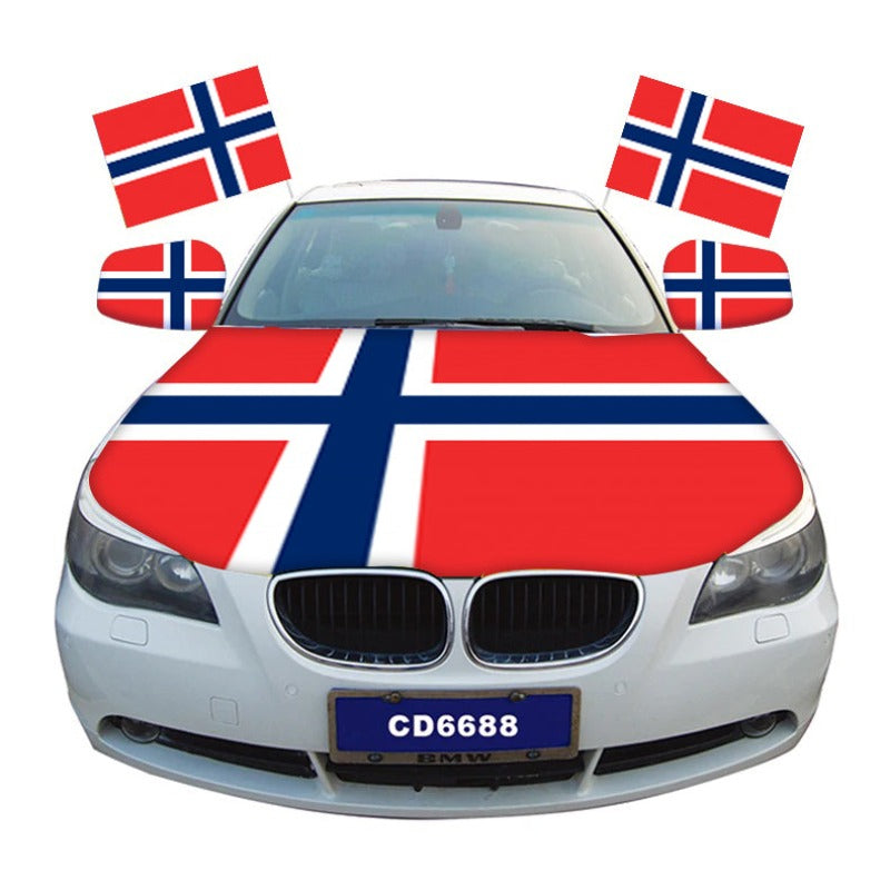 Svalbard Islands Car Hood Cover Flag