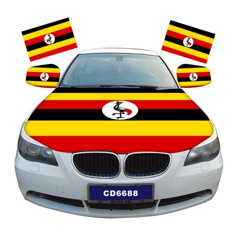 Uganda Car Hood Cover Flag