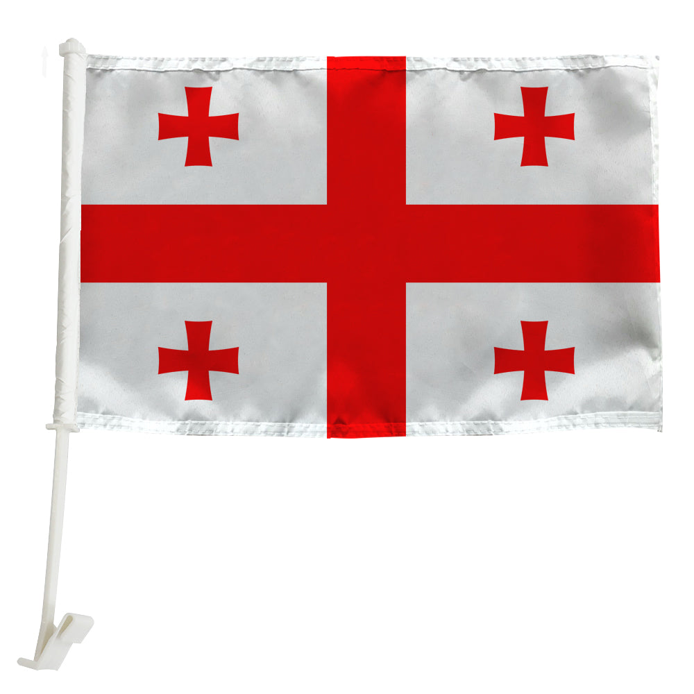 Georgia Car Window Mounted Flag