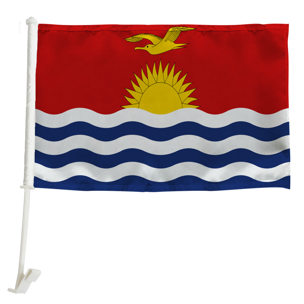 Kiribati Car Window Mounted Flag