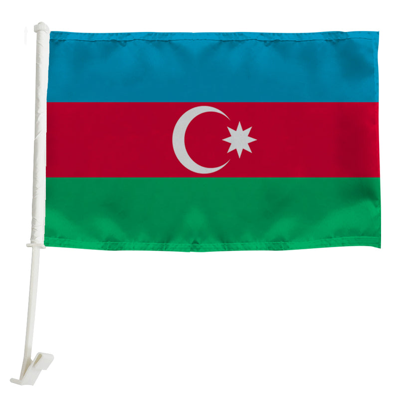 Azerbaijan Car Window Mounted Flag