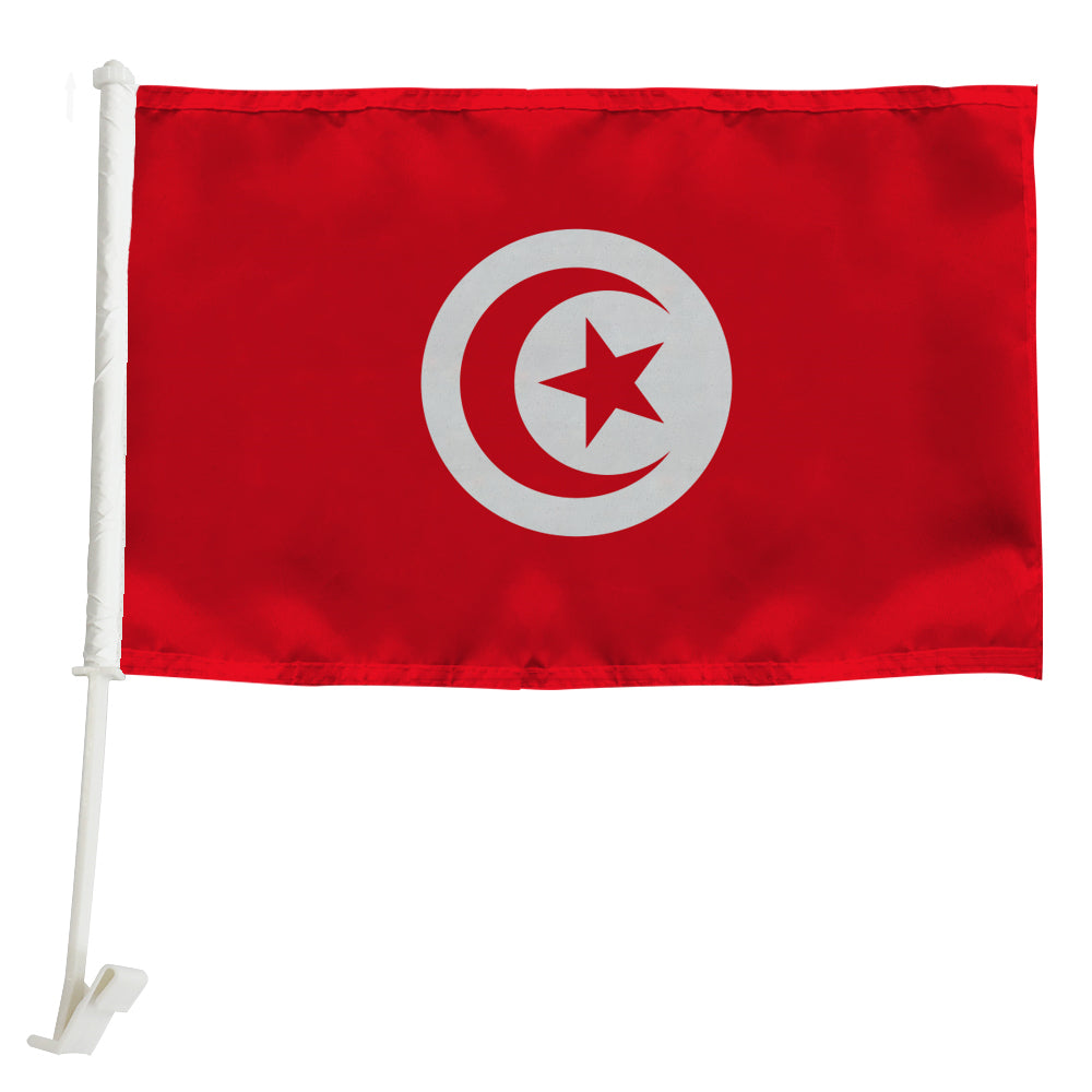 Tunisia Car Window Mounted Flag