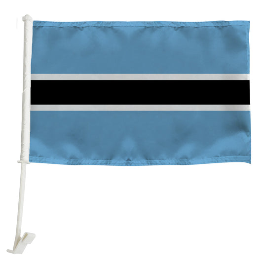 Botswana Car Window Mounted Flag