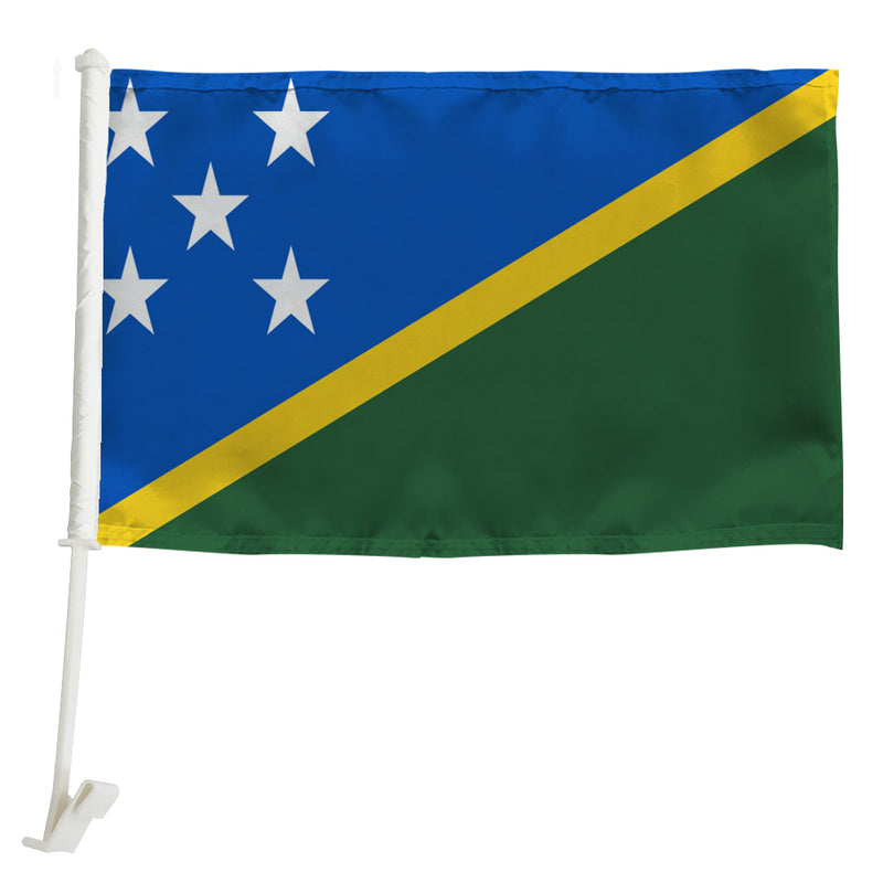 Solomon Islands Car Window Mounted Flag