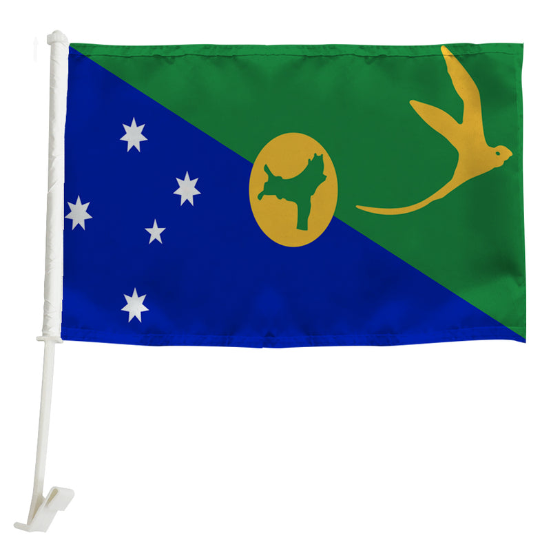 Christmas Island Car Window Mounted Flag