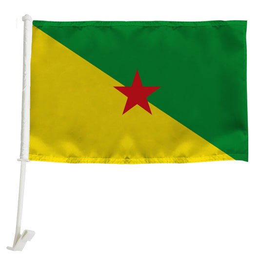 French Guiana Car Window Mounted Flag