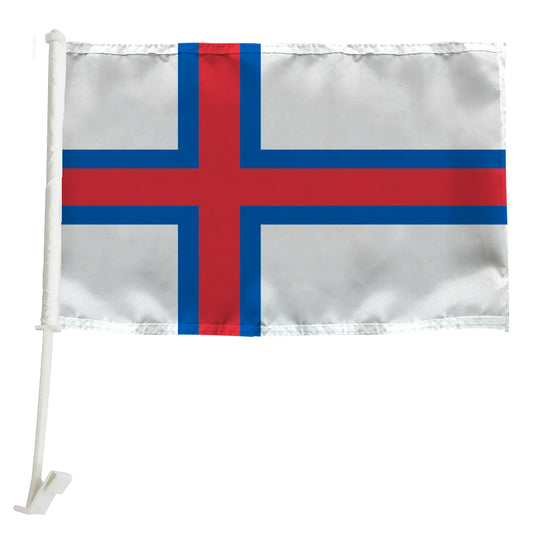 Faroe Islands Car Window Mounted Flag