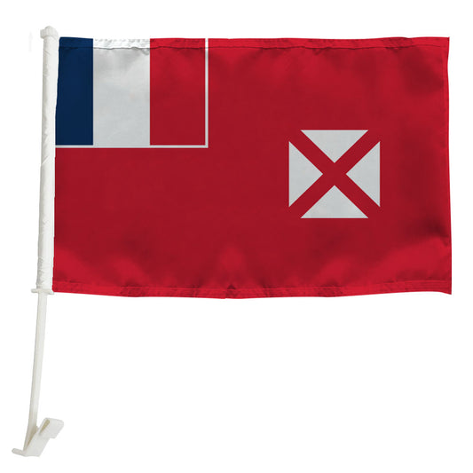 Wallis and Futuna Car Window Mounted Flag