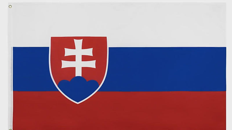 Slovakian Flag, UV and Wrinkle Resistant, Flag of the Slovak Republic, Flags and Countries Polyester 90X150cm