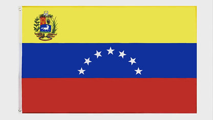 Venezuelan Flag, Country and Globe Flags, Bolivarian Republic of Venezuela Polyester 90X150cm