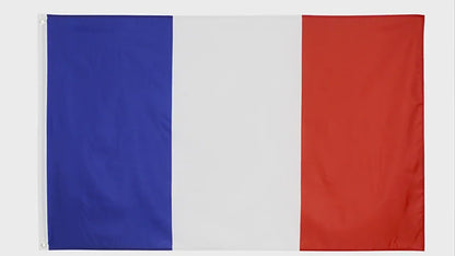 France Flag, France Country Flags, 100% Polyester Fade Proof Vivid, French Republic 90X150cm