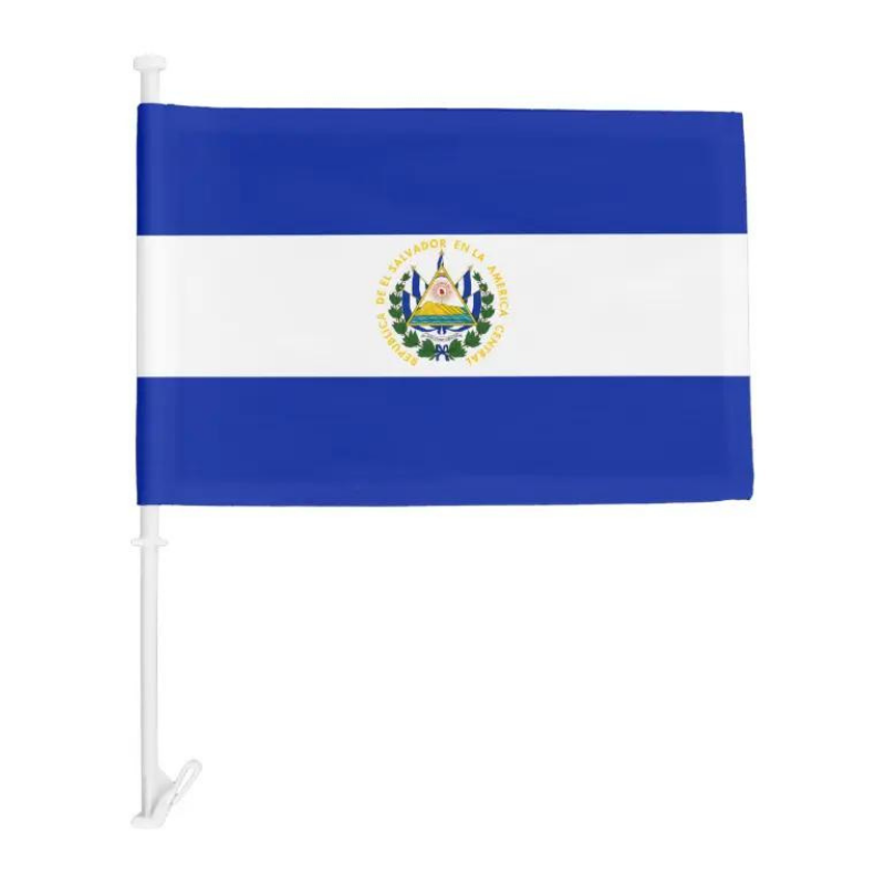 El Salvador Car Window Mounted Flag – Globe Flags