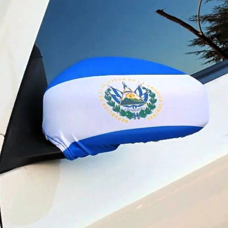El Salvador Car Side Mirror Flag