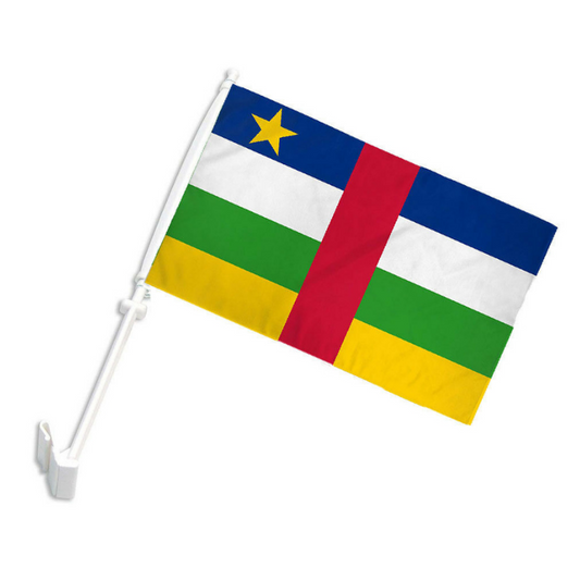 Central African Republic Car Window Mounted Flag