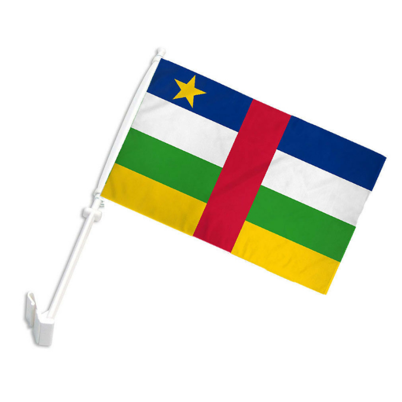 Central African Republic Car Window Mounted Flag