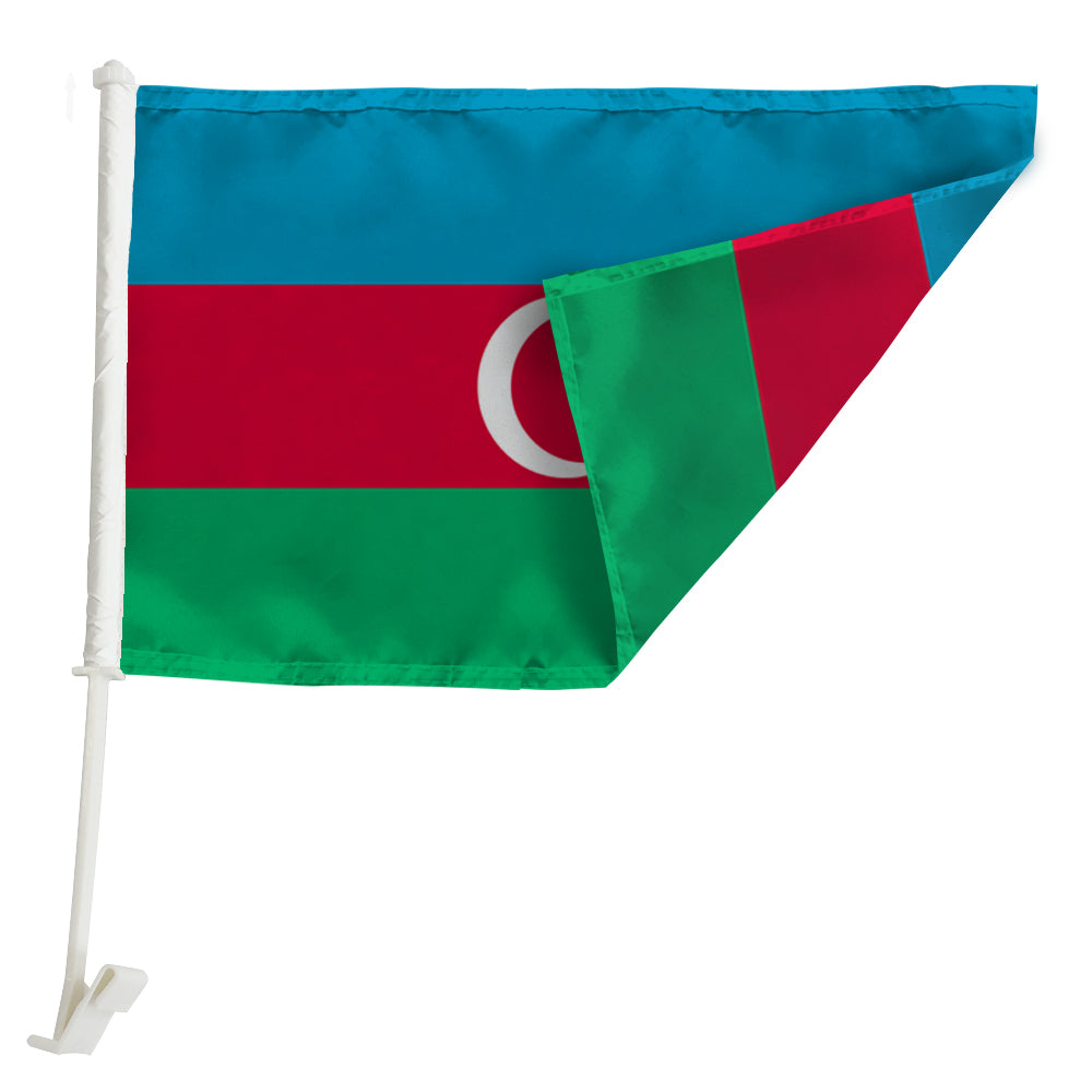 Azerbaijan Car Window Mounted Flag