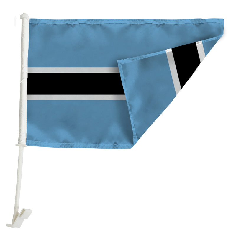 Botswana Car Window Mounted Flag