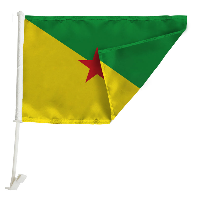 French Guiana Car Window Mounted Flag