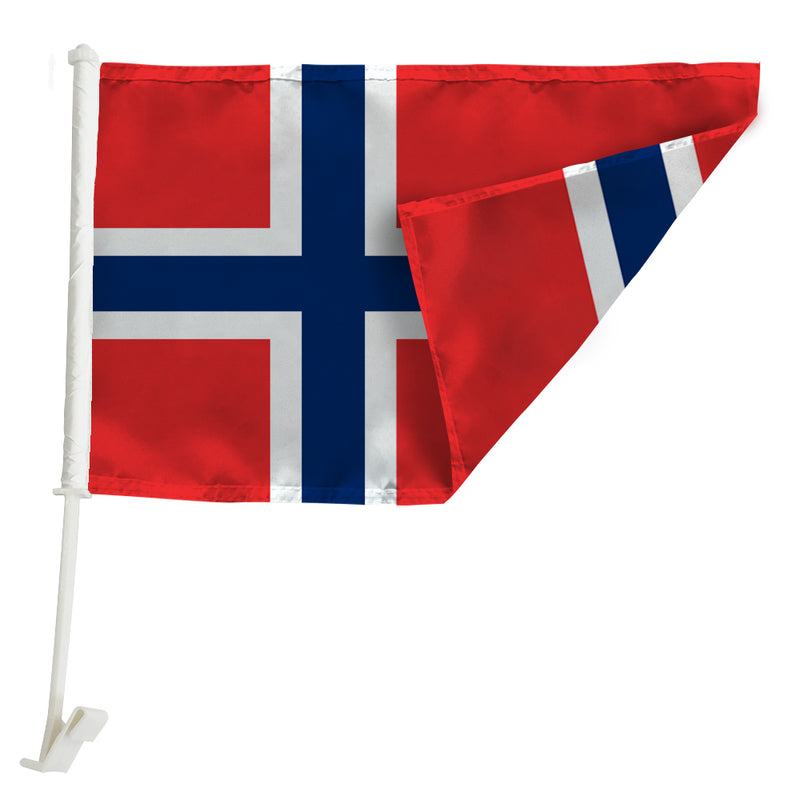 Svalbard Islands Car Window Mounted Flag