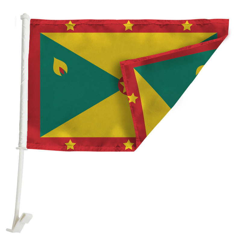 Grenada Car Window Mounted Flag