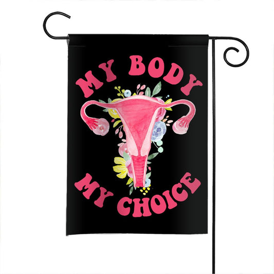 My Body My Choice Double-Sided Flag Roe V Wade Reproductive Rights Flag