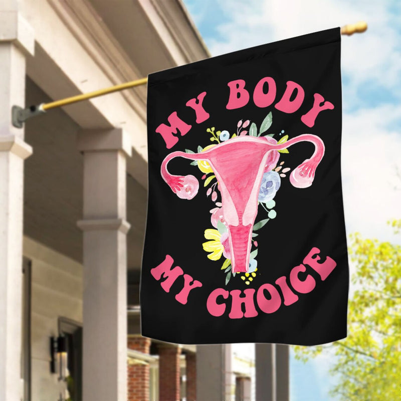 My Body My Choice Double-Sided Flag Roe V Wade Reproductive Rights Flag