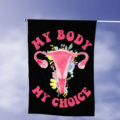 My Body My Choice Double-Sided Flag Roe V Wade Reproductive Rights Flag