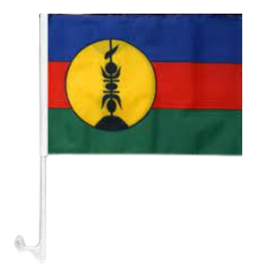 New Caledonia Car Window Mounted Flag