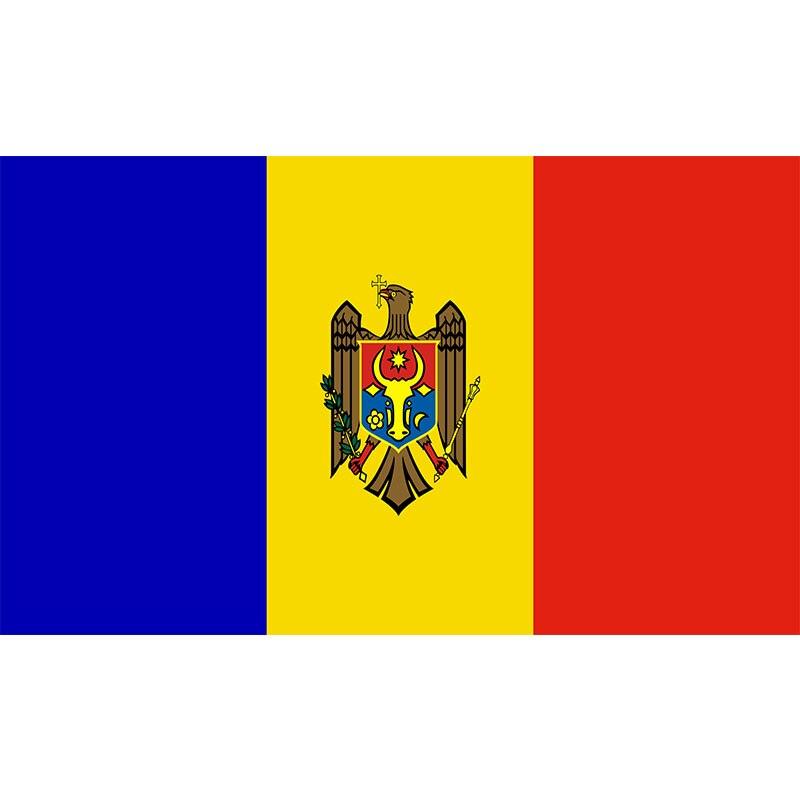 Moldova Flag, Tricolor, World Flags, Globe Flags, Double Stitched, 100% Polyester, 90X150 cm