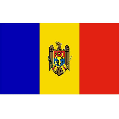 Moldova Flag, Tricolor, World Flags, Globe Flags, Double Stitched, 100% Polyester, 90X150 cm