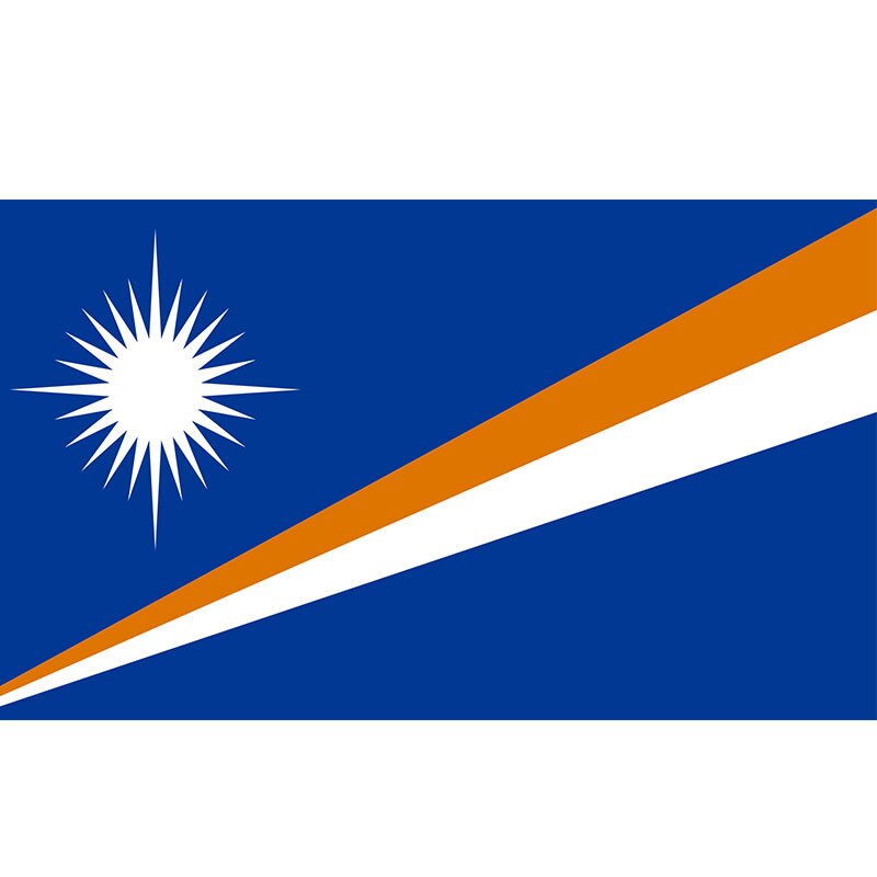 Marshall Islands Flag, Vivid Blue, Countries and Flags, Stain resistant, 100% Polyester,  90X150 cm