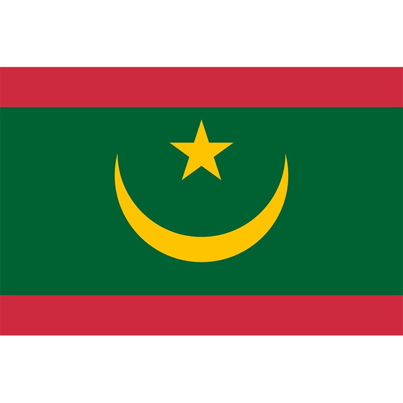 Mauritanian Flag, Country Flag, Islamic Flag, Green and Red, World Country Flags, 90X150 cm, 100% Polyester