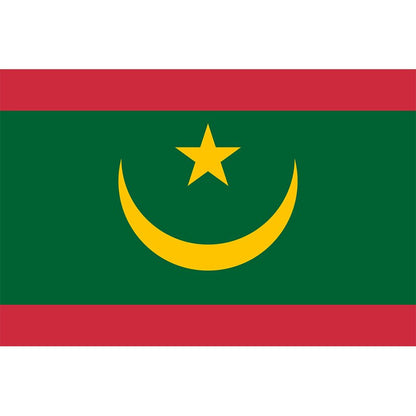 Mauritanian Flag, Country Flag, Islamic Flag, Green and Red, World Country Flags, 90X150 cm, 100% Polyester