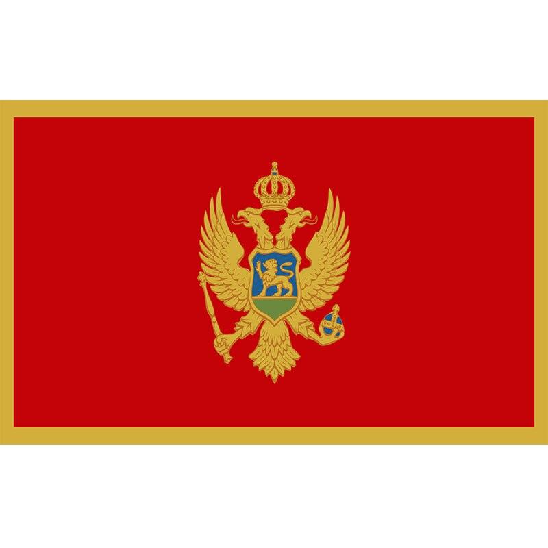 Montenegro Flag, Globe With Flags, Indoor Outdoor, Vivid, Durable Country Flag, Polyester 90X150cm