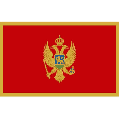 Montenegro Flag, Globe With Flags, Indoor Outdoor, Vivid, Durable Country Flag, Polyester 90X150cm