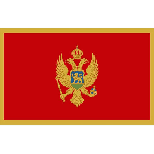 Montenegro National Country Flag