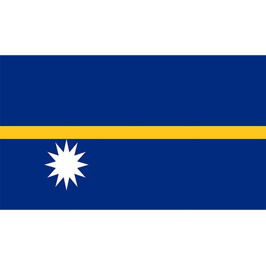 Nauru Flag, World Flag, Flag of Nauru, Vivid Blue, Vibrant, Durable, 100% Polyester, 90X150 cm