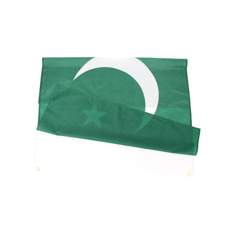 Pakistani Flag, Indoor Outdoor Green White Flag, Islamic Republic of Pakistan Polyester 90X150cm
