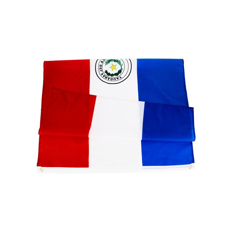 Paraguay Flag, Solid Colors Double Stitched Durable, Country and Globe Flags, Polyester 90X150cm