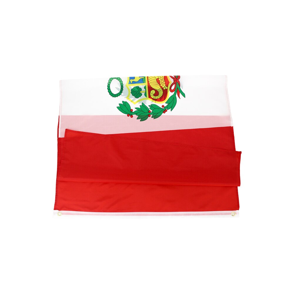 Peruvian Flag, Country Flags of Peru, Durable Double Stitched Polyester Material 90X150cm