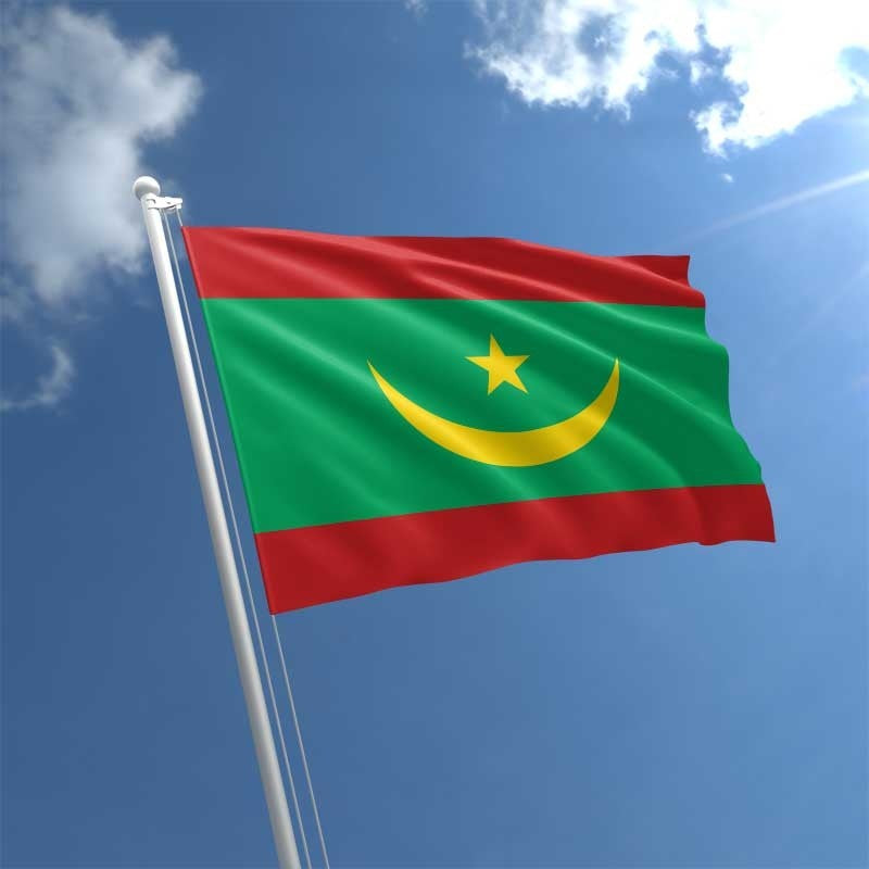 Mauritanian Flag, Country Flag, Islamic Flag, Green and Red, World Country Flags, 90X150 cm, 100% Polyester