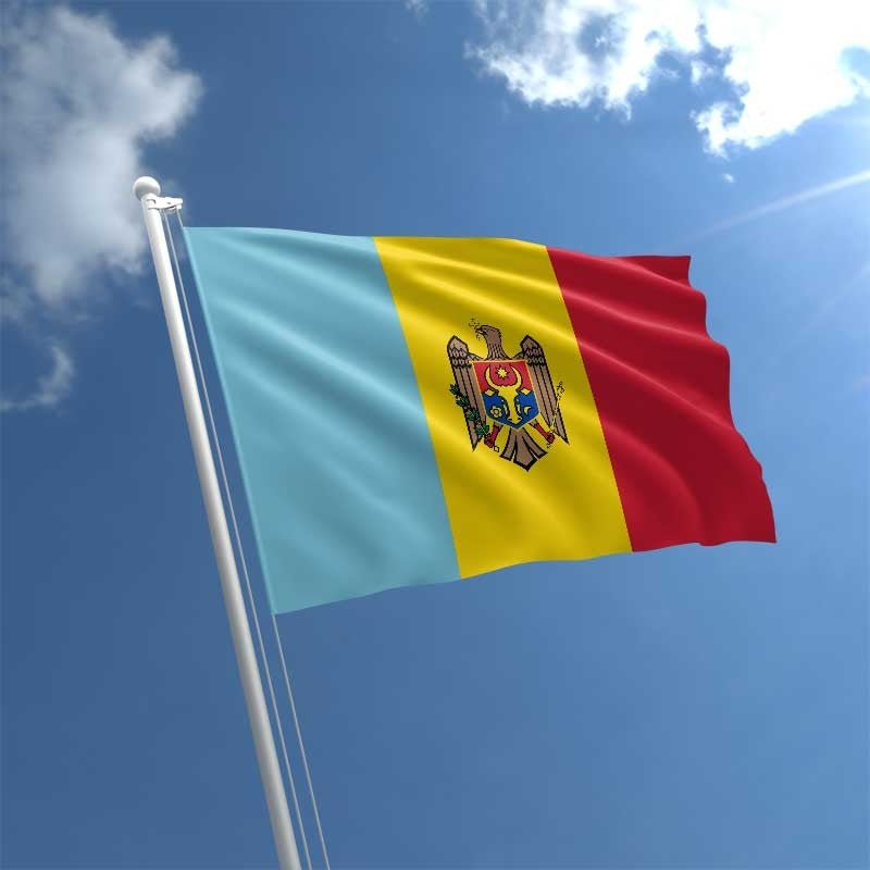 Moldova Flag, Tricolor, World Flags, Globe Flags, Double Stitched, 100% Polyester, 90X150 cm