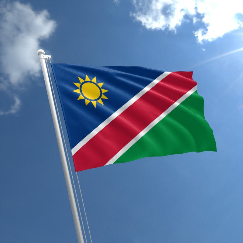 Namibian Flag, Countries and Flags, World Country Flags, Republic of Namibia, Environment-Friendly, 100% Polyester, 90X150 cm
